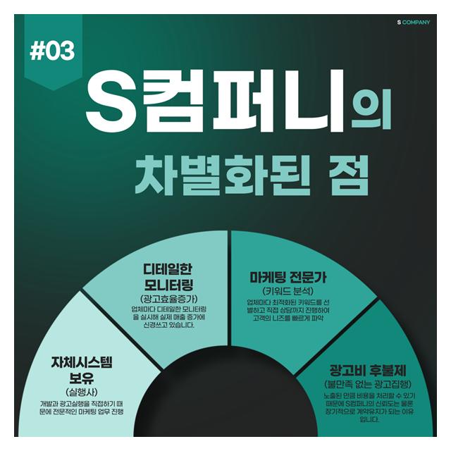 S컴퍼니는 다릅니다.